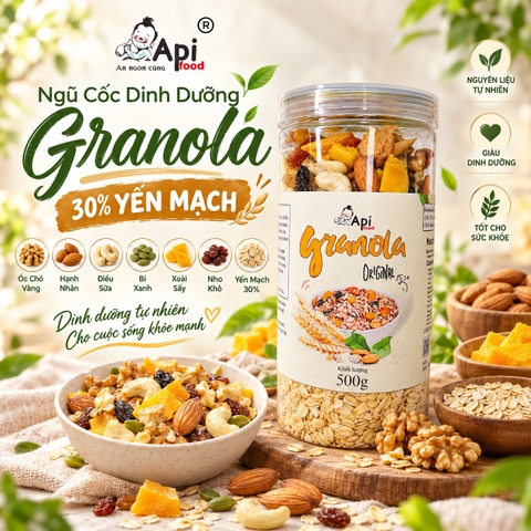 Ngũ Cốc Dinh Dưỡng Ăn Liền Granola 30% Yến Mạch