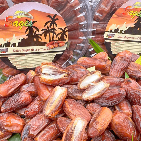 Chà Là Khô Rời SAGES 350gr (Hộp Tròn) Ngọt Thanh Từ Thiên Nhiên