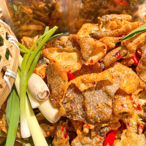 DA CÁ HỒI QUAY SIÊU CAY 220gr – Giòn Rụm Bùng Vị, Ăn Là Ghiền!