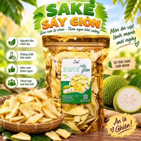 Sake Sấy Giòn Rùm Rụm, Ăn Vặt Ngon, Bổ, Lành Mạnh 400gr