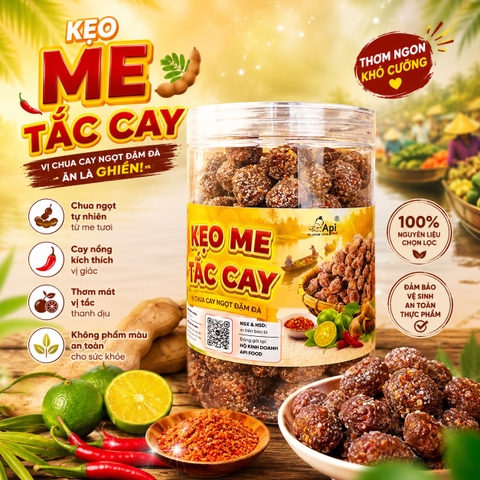 Kẹo Me Tắc Chua Cay Mặn Ngọt 500gr