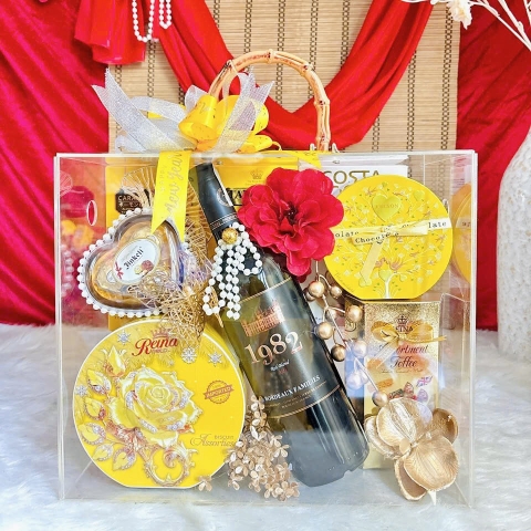 SET QUÀ TẾT KO.03 – “SẮC VÀNG” VAL MICA SIÊU SANG ( Hàng Đặt Trước 3-5 Ngày )