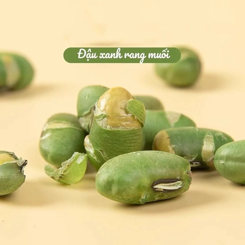 Đậu Xanh Rang Muối Giòn Rụm Thơm Ngon, Hạt Dinh Dưỡng Tốt Cho Sức Khỏe