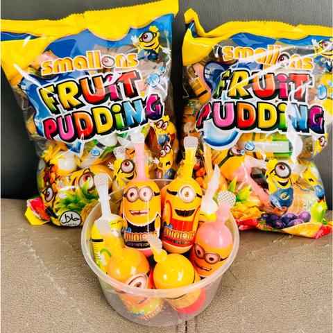 Thạch Trái Cây Minions Fruit Pudding HongKong 840gr (35g * 24 Cái)