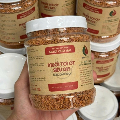 Muối Tỏi Ớt Chú Hải Muối Chấm Siêu Ngon ( LOẠI KHÔ )  - Ăn Vặt Api Food