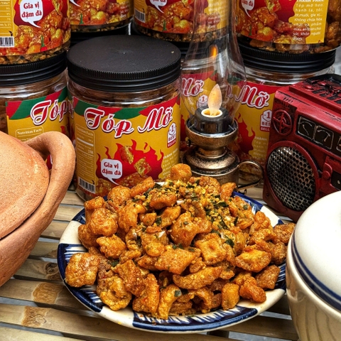 Tóp Mỡ Cháy Tỏi Giòn Rùm Rụm Ăn Là Ghiền - Ăn Vặt Api Food