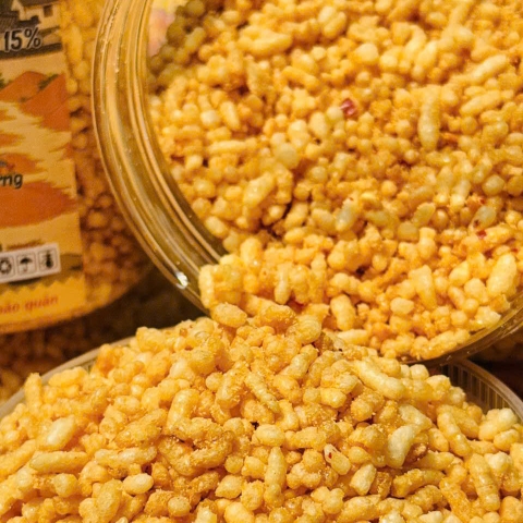 Cơm Hạt Rang Giòn Trộn Phô Mai Thơm Ngon Nứt Mũi - Ăn Vặt Api Food