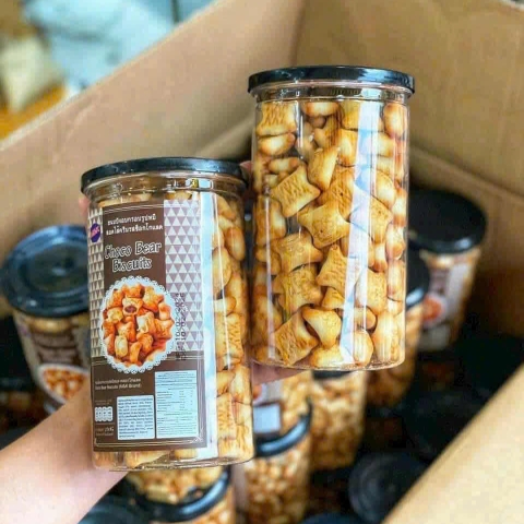 Bánh Gấu Nhân Kem Sữa Socola Thái Lan - Ăn Vặt Api Food