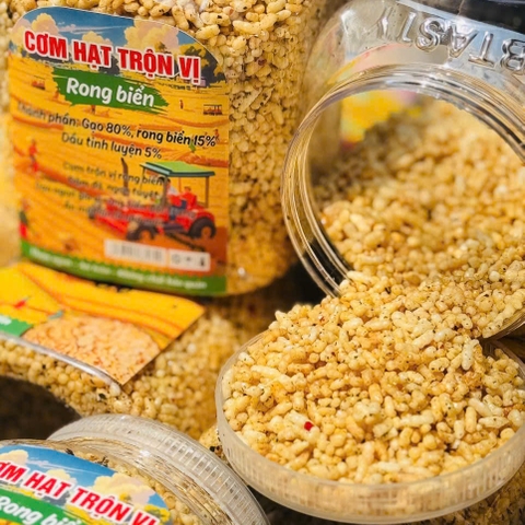 Cơm Hạt Rang Giòn Trộn Gia Vị Rong Biển Thơm Ngon Nứt Mũi