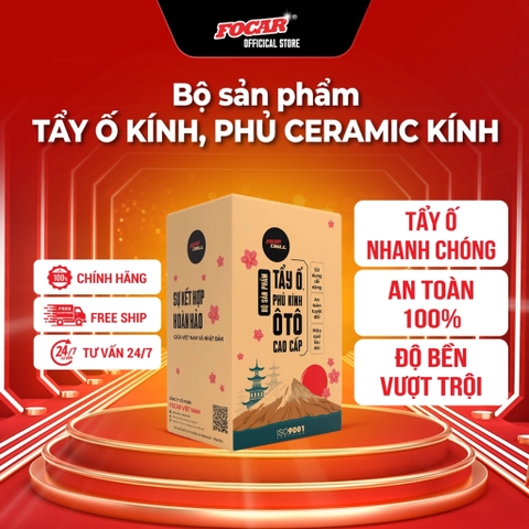 Dung dịch tẩy ố, phủ ceramic kính FOCAR & TRILL 100ml