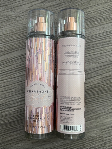 Xịt Thơm Toàn Thân Bath & Body Works Champagne Toast Fine Fragrance Mist 236ml – Hương trái cây ngọt nhẹ, tươi mát