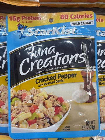 Cá Ngừ StarKist Tuna Creations Cracked Pepper & Roasted Garlic 74g Mỹ