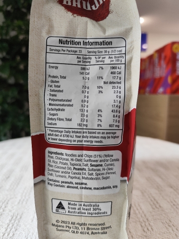 Bimbim mix hạt Majans Úc 1kg