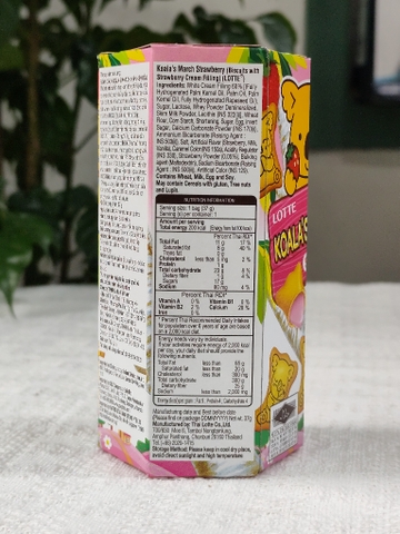 Bánh Gấu Koala Lotte Vị Dâu 37g Thái Lan