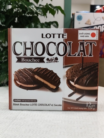 BÁNH BOUCHEE LOTTE CHOCOLATE NHẬT BẢN 324g