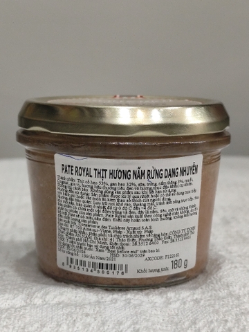 Pate Royal Thịt Hương Nấm 180g Pháp