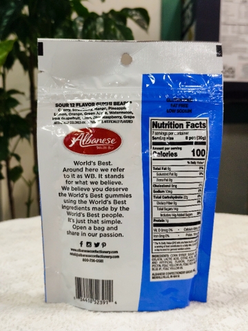 KẸO DẺO MỸ ALBANESE VỊ CHUA 226G