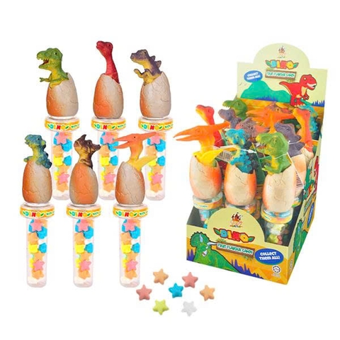 Kẹo trái cây Toy’s Castle Dino kèm đồ chơi khủng long – 10g