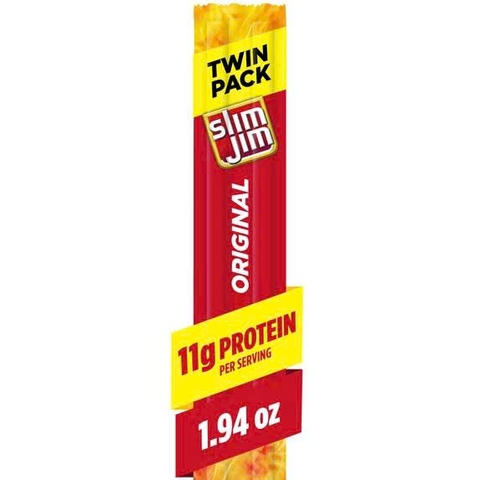 Xúc Xích Khô Slim Jim Original Smoked Snack Stick 8g Mỹ
