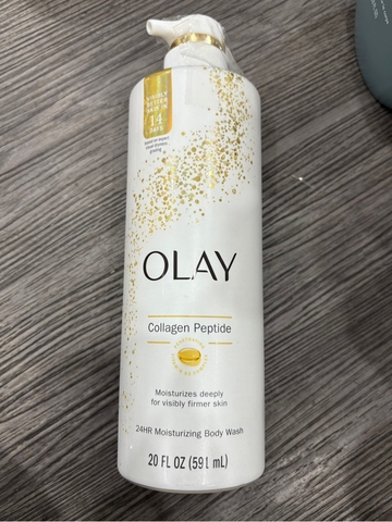 Sữa Tắm Olay Collagen Peptide 24H Moisturizing Body Wash 591ml Mỹ – Dưỡng Ẩm Chuyên Sâu, Da Mềm Mịn Săn Chắc 298g Mỹ
