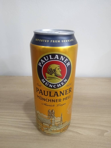 Bia lon Paulaner munchner hell 500ml
