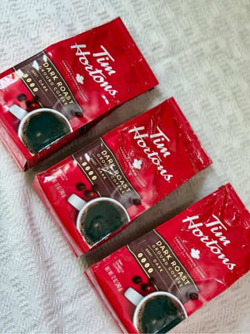 Cà Phê Bột Tim Hortons – Dark Roast Ground Arabica Coffee (340g)