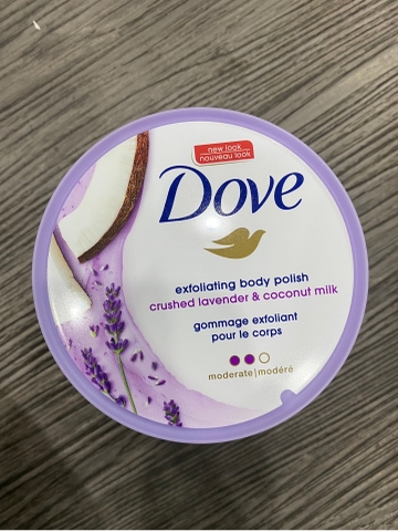 Tẩy Tế Bào Chết Toàn Thân Dove Exfoliating Body Polish Crushed Lavender & Coconut Milk 298g Mỹ