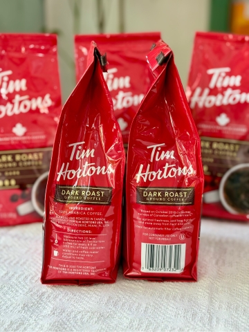 Cà Phê Bột Tim Hortons – Dark Roast Ground Arabica Coffee (340g)