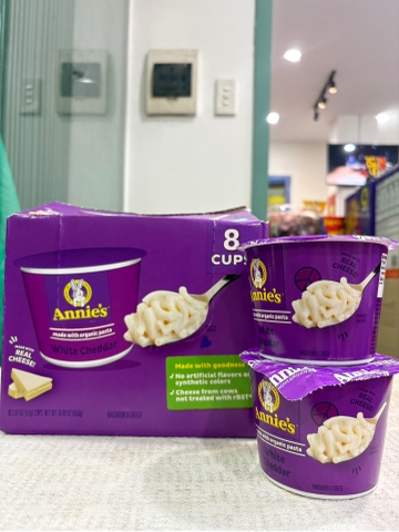 Ly Mì Ống Phô Mai Trắng Annie’s White Cheddar – 57g