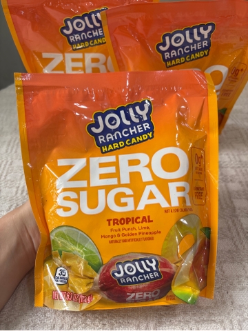 Kẹo Cứng Không Đường Jolly Rancher Vị Nhiệt Đới – Zero Sugar Tropical (Mỹ) 172g