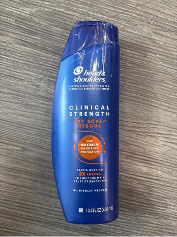 Dầu gội Head & Shoulders Clinical Strength Dry Scalp Rescue 400ml – Giảm gàu, làm sạch da đầu khô, chăm sóc tóc chắc khỏe
