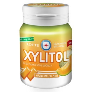Kẹo gum kh đường hương melon mint lottte XYLITOL 55,1g