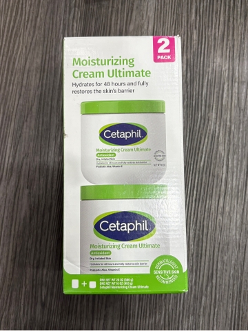 Kem Dưỡng Ẩm Cetaphil Moisturizing Cream Ultimate 566g + 453g (Bộ 2 Hũ) Mỹ– Dưỡng Ẩm 48 Giờ Cho Da Khô & Nhạy Cảm
