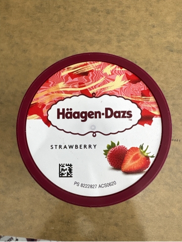 Kem Haagen Dazs dâu mini 100ml Bỉ