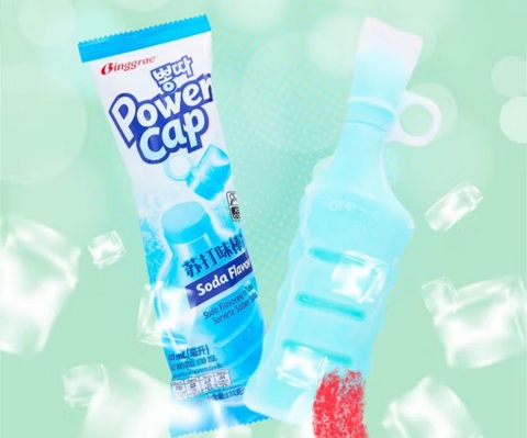 Kem Binggrae Power Cap Vị Soda Hàn Quốc Kem Đá Tuýp Mát Lạnh Giải Nhiệt