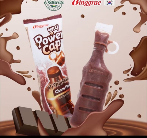 Kem Binggrae Power Cap Vị Socola Choco Hàn Quốc 130ml Kem Đá Tuýp Mát Lạnh