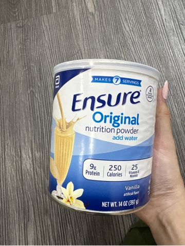Sữa Bột Ensure Original Nutrition Powder Vị Vanilla 397g – Bổ Sung Dinh Dưỡng, Protein, Vitamin & Khoáng Chất