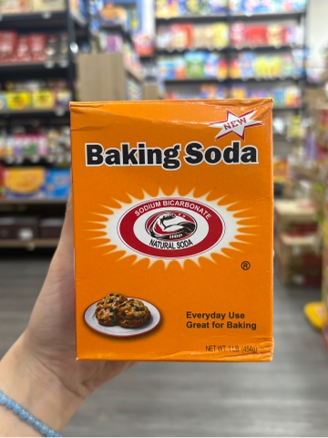 Baking Soda Sodium Bicarbonate Natural Soda 454g – Bột Nở Đa Năng Dùng Làm Bánh, Khử Mùi, Vệ Sinh Nhà Cửa