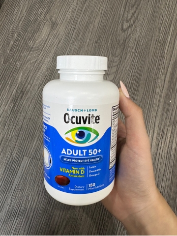 Viên Uống Bổ Mắt Ocuvite Adult 50+ 150 Viên – Hỗ Trợ Bảo Vệ Mắt, Bổ Sung Lutein, Zeaxanthin, Omega-3 & Vitamin D Chính Hãng Mỹ