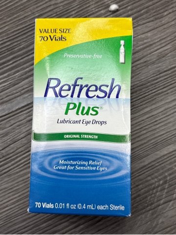 Nước nhỏ mắt Refresh Plus Lubricant Eye Drops – Hộp 70 ống đơn liều (0.4ml) Mỹ