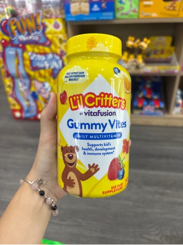 Kẹo Dẻo Vitamin Tổng Hợp Cho Bé L’il Critters Gummy Vites Vitafusion 190 Viên – Hỗ Trợ Sức Khỏe Và Đề Kháng