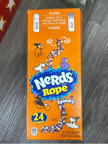 Kẹo Dẻo Bọc Viên Giòn Nerds Rope Spooky 26g – Thùng 24 Thanh 624g Mỹ ...