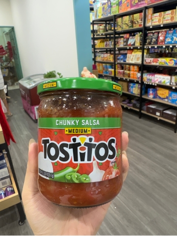 Sốt Chấm Tostitos Chunky Salsa Medium Vị Cà Chua Cay Vừa Mỹ 439g
