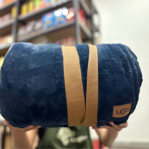 Chăn Lông Nhung UGG Màu Xanh Lam (233 x 248 cm) Mỹ