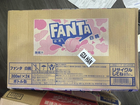 Nước Ngọt FANTA Nắp Vặn Vị Đào 24x300ml Nhật Bản
