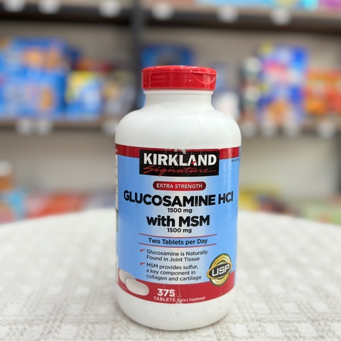 Viên uống bổ khớp Kirkland Glucosamine HCl with MSM từ Mỹ