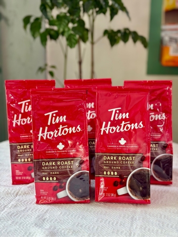 Cà Phê Bột Tim Hortons – Dark Roast Ground Arabica Coffee (340g)
