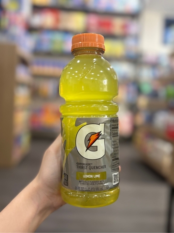 Nước điện giải Gatorade Lemon Lime 591ml Mỹ – vị chanh chua nhẹ, bổ sung khoáng, giải khát nhanh