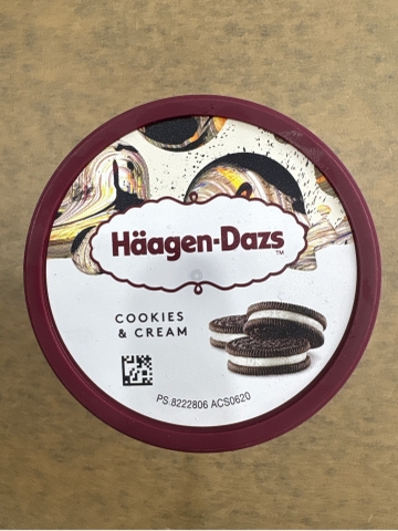 Kem Haagen Dazs Cookie mini 100ml Bỉ