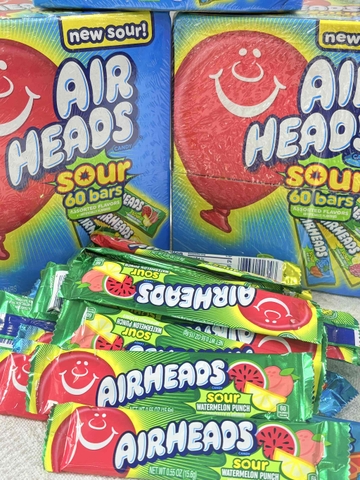 Kẹo Air Heads Sour 60 cây 936g Mỹ
